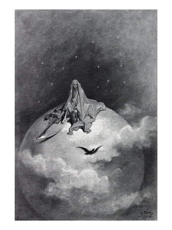 Gustave Dore Illustration of Edgar Allan Poe