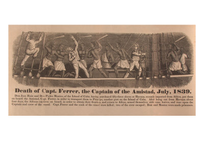 Fifty-Four African Captives Successfully Revolt Against Illegal Captors on the Slave Ship Amistad