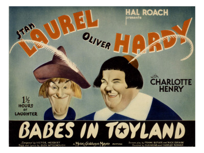 Babes in Toyland,From Left, Stan Laurel, Oliver Hardy, 1934