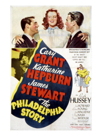 The Philadelphia Story, Cary Grant, Katharine Hepburn, James Stewart, 1940