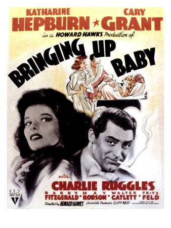 Bringing Up Baby, Katharine Hepburn, Cary Grant, 1938