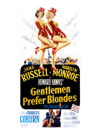 Gentlemen Prefer Blondes, Jane Russell, Marilyn Monroe, 1953