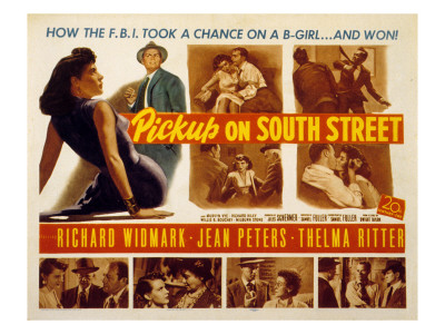 Pickup on South Street, Jean Peters, Richard Widmark, Richard Kiley, Thelma Ritter, Murvyn Vye