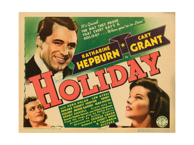 Holiday, Cary Grant, Katharine Hepburn, 1938