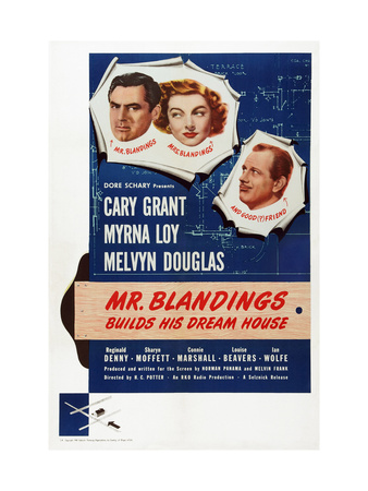 Mr. Blandings Builds His Dream House, Cary Grant, Myrna Loy, Melvyn Douglas, 1948