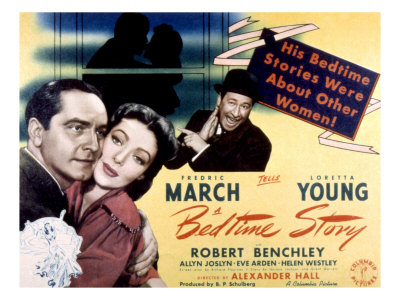 Bedtime Story, Fredric March, Loretta Young, Robert Benchley, 1941