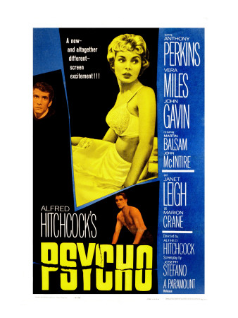 Psycho, Anthony Perkins, Janet Leigh, John Gavin, 1960