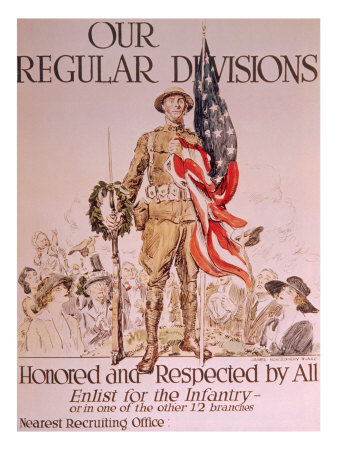 World War I American Recruiting Poster by James Montgoemry Flagg, 1918