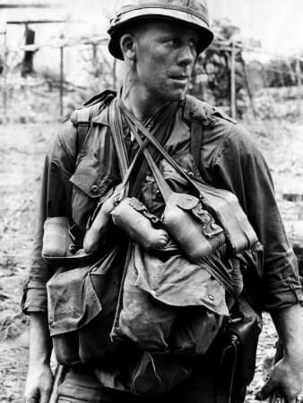 U.S. Soldier with the U.S. 1st Cavalry, Vietnam, March 4, 1966