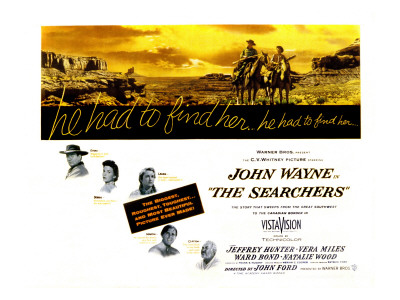The Searchers, John Wayne, Natalie Wood, Vera Miles, Jeffrey Hunter, Ward Bond, 1956