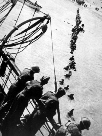 World War II, British Soldiers Being Evacuated from Dunkirk, France, 1940