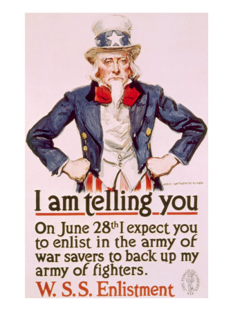 World War I American War Savings Poster by James Montgomery Flagg, 1918