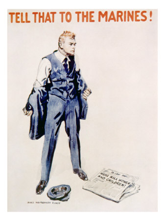 World War I American Marines Recuiting Poster by James Montgomery Flagg, 1918