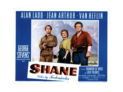 Shane, Alan Ladd, Jean Arthur, Van Heflin, 1953