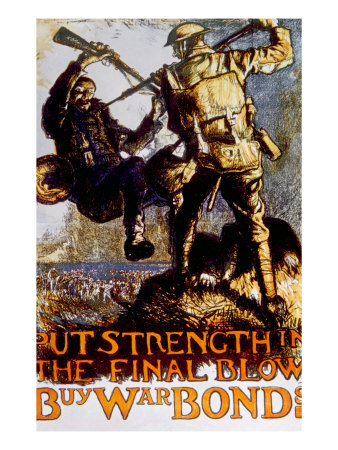 World War I British War Bonds Poster by Frank Brangwyn, 1918