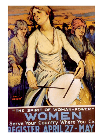 World War I American Homefront Service Poster by Paul Honore, 1917