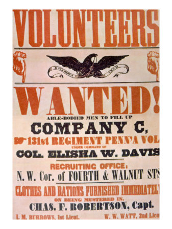 Union Army Recruiting Poster, 1861
