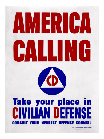 World War II, America Calling - Take Your Place in Civilian Defense, 1941