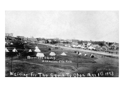 Boomers Camp, Waiting for the Strip to Open, Arkansas City, Kansas, March 1, 1893