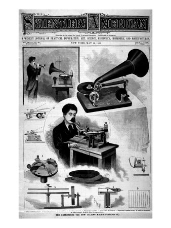 Scientific American Magazine, Depicting Recording Devices, New York, May 16, 1896
