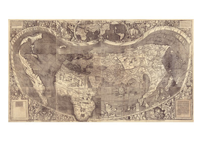 1507 World Map Incorporating Columbus