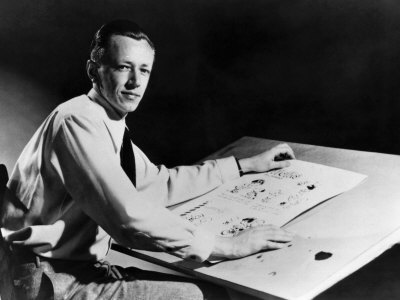 Charles M. Schulz, American Cartoonist and Creator of the Comic Strip `Peanuts`, 1952