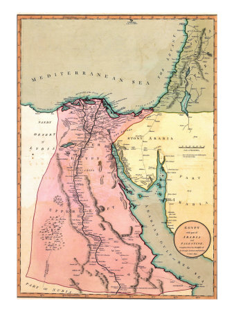 Map of Egypt in 1803 available by clicking on the image.