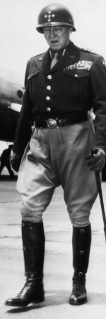 General George S. Patton Jr., U.S. Army General, Los Angeles, California, June, 1945
