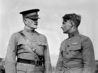 World War I, General John J. Pershing, and Captain Strus, 1920