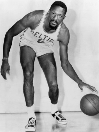 Bill Russell, American Basketball Player Who Played for the Boston Celtics, 1960s Poster