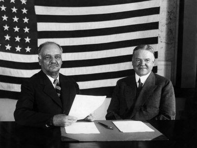 Vice President Charles Curtis, Future President Herbert Hoover, June 19, 1928