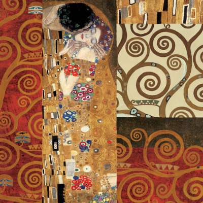 Buy Deco Collage Detail (from The Kiss) at AllPosters.com