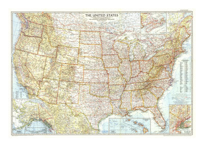 United States Of America Map 1926