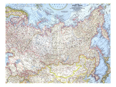 Eastern Soviet Union Map 1967