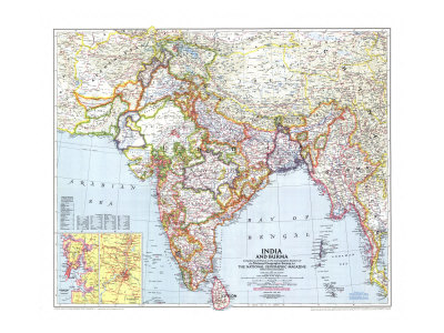India And Burma Map 1946