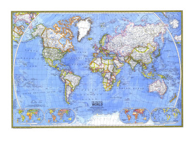 Political World Map 1975