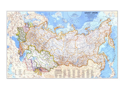 Soviet Union Map 1976