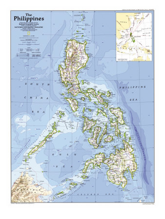 Buy Philippines Map 1986 at AllPosters.com