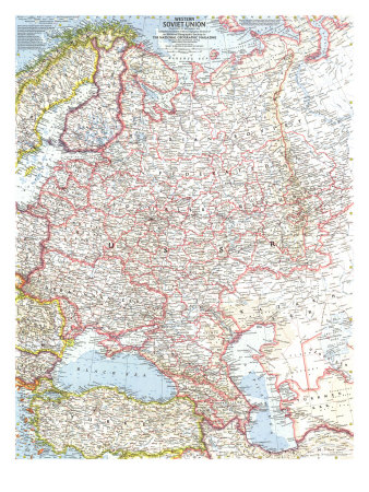 Western Soviet Union Map 1959