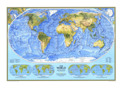 World Physical Map 1994