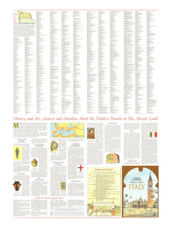 Travelers Map Of Italy Map 1970 Side 2
