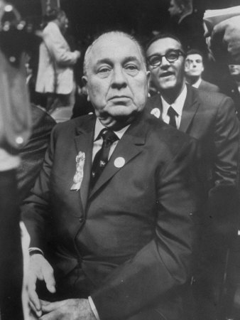 Mayor Richard Daley Listens to Criticism of Handling of Riots During Democratic National Convention