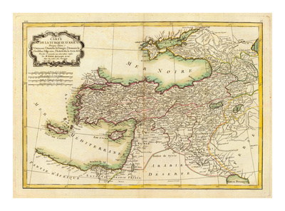 Turquie d'Asie, c.1791 - Rigobert  Bonne