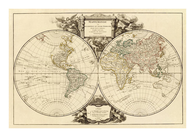 Mappemonde, c.1752