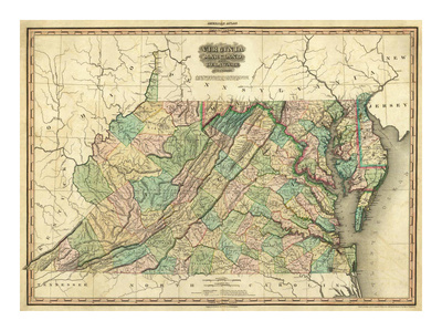 Virginia, Maryland and Delaware. c 1823.