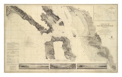 Entrance to San Francisco Bay in the 1800s.