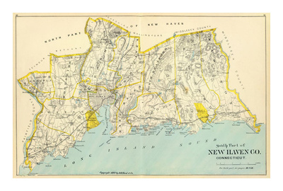 Connecticut: New Haven County South, c.1893