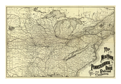 New York, Pennsylvania and Ohio Railroad, c.1887