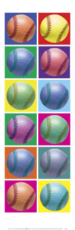 Pop Art Baseball Poster