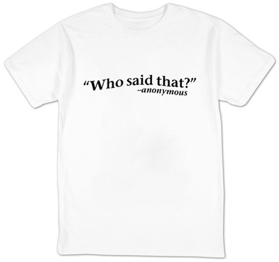 Who Said That?